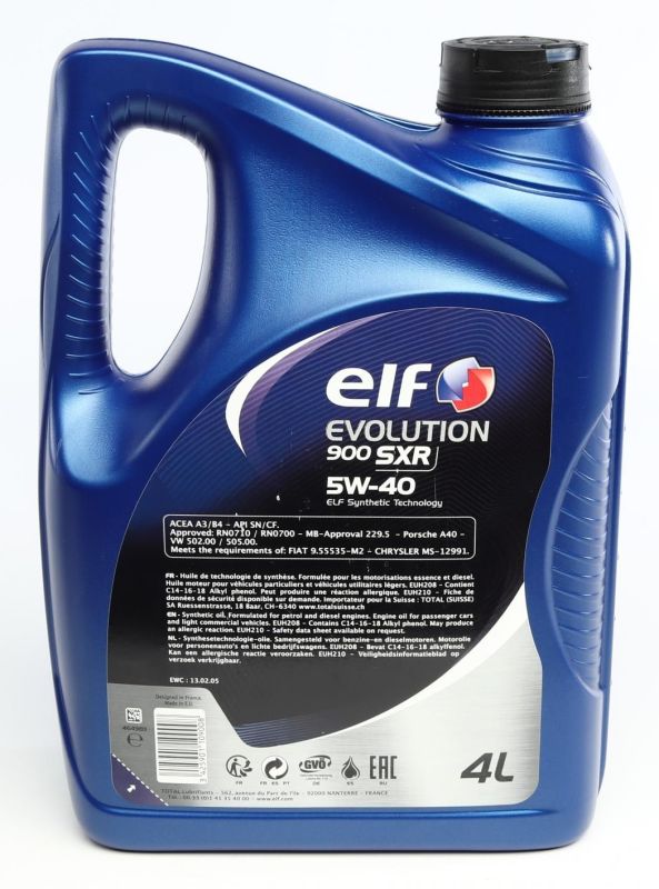 Моторне масло ELF Evolution 900 SXR 5W-40 4л